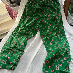 Green Logo Pajama Pants